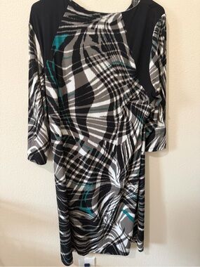 Chicos Maxi Dress Long Sleeve Plus Size Women's